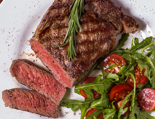 Seared steak 520x400