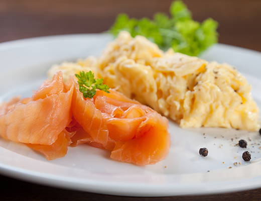 Smoked Salmon Scrambled Eggs