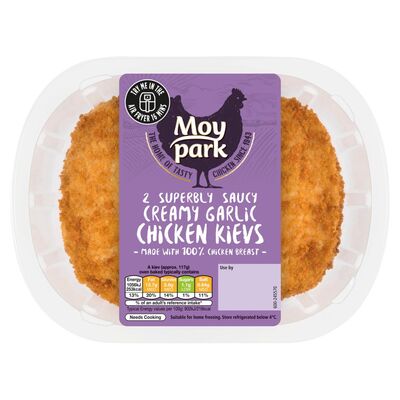 Moy Park Creamy Garlic Chicken Kiev 2 Pack 260g