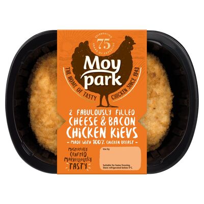 Moy Park Cheese & Bacon Chicken Kiev 2 Pack 260g
