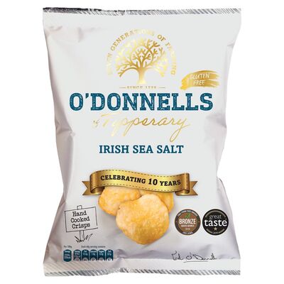 O'Donnell's Of Tipperary Irish Sea Salt Crisps 125g