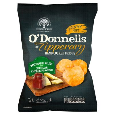 O'Donnell's Of Tipperary Ballymaloe Relish & Cheddar Cheese Crisps 125g