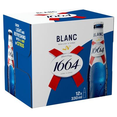 Kronenbourg Blanc 1664 Beer Bottle Pack 12 x 330ml 