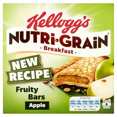Kellogg's Apple Nutri-Grain Bars 6 Pack 37g