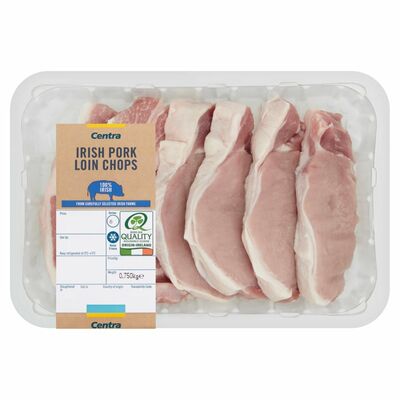 Centra Fresh Irish Pork Chops Family Value 6 Pack 750g