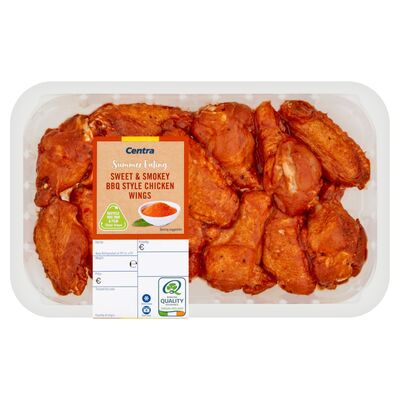 Centra Fresh Irish Sweet & Smoky Bbq Chicken Wings 600g