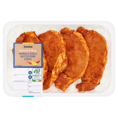 Centra Fresh Irish Mango & Chilli Pork Chops 450g