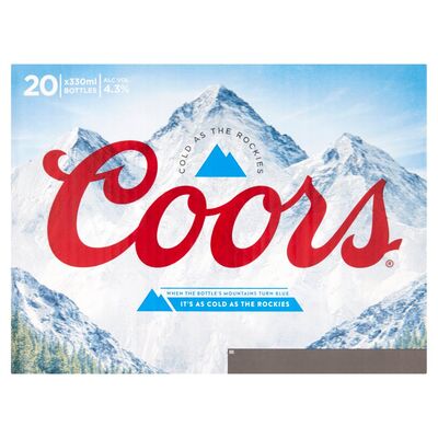 Coors Bottles Pack 20 x 330ml