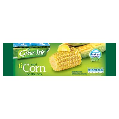 Green Isle Mini Corn On The Cob 6 Pack 600g
