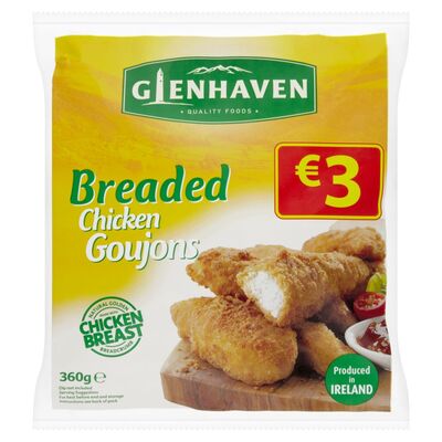 Glenhaven Breaded Chicken Goujons 360g