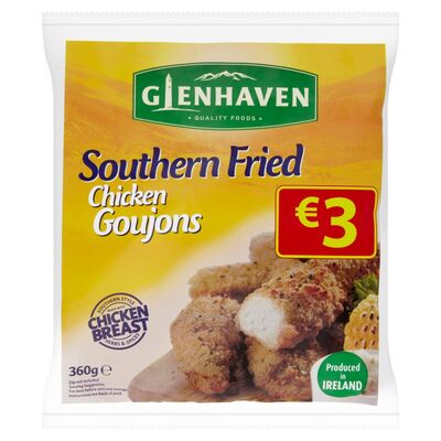Glenhaven Southern Fried Chicken Goujons 360g