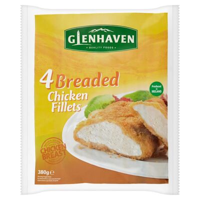 Glenhaven Breaded Chicken Fillets 4 Pack 380g
