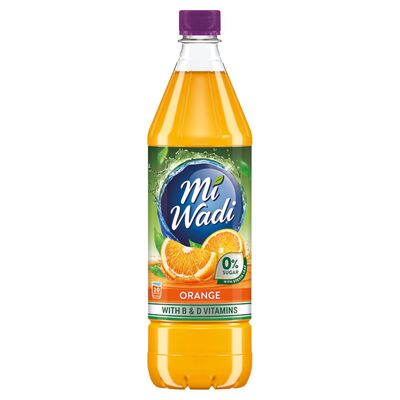 Mi Wadi Zero Orange Squash 1ltr