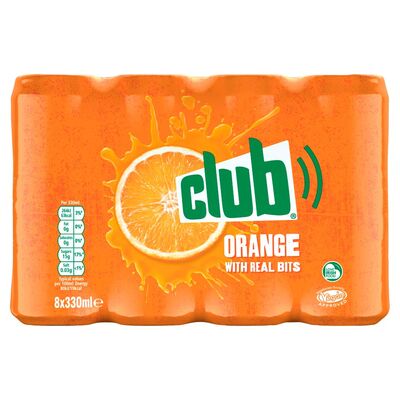 Club Orange Can Pack 8 x 330ml