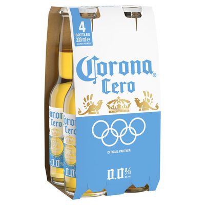 Corona Cero Beer Bottle Pack 4 x 330ml 