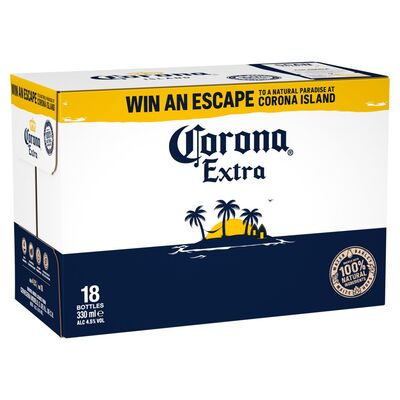 Corona Extra Beer Bottle Pack 18 x 330ml 