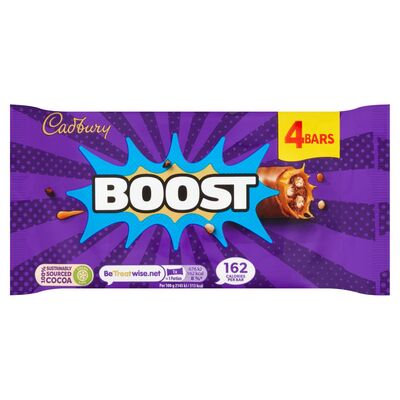 Cadbury Boost Bar 4 Pack 126g