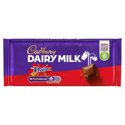 Cadbury Dairy Milk Daim Chocolate Bar 120g