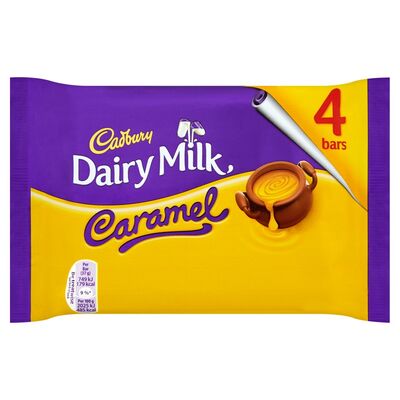 Cadbury Dairy Milk Caramel 4 Pack 148g 
