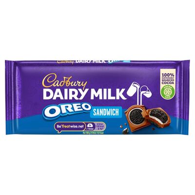 Cadbury Dairy Milk Oreo Sandwich Chocolate Bar 96g