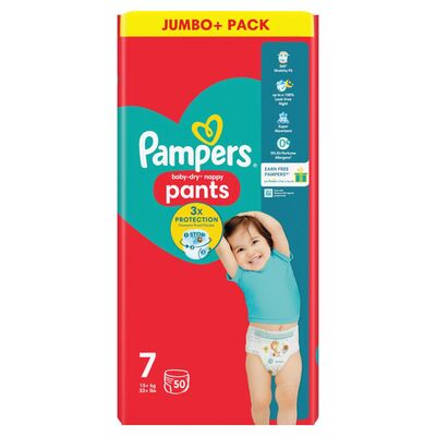 Pampers Baby Dry Pants Size 7 Jumbo 50pce