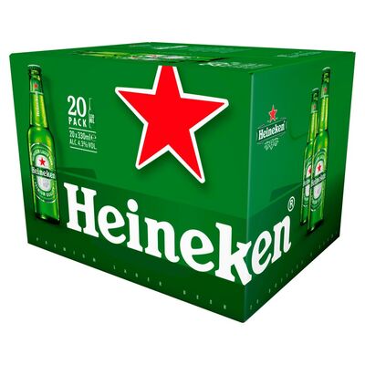 Heineken Lager Bottle Pack 20 x 330ml