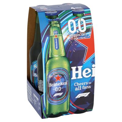 Heineken 0.0 Bottle Pack 4 x 330ml (Buy 1 x Tayto Hunky Dory + 1 x Heineken 0.0 Bottle Pack For €7)