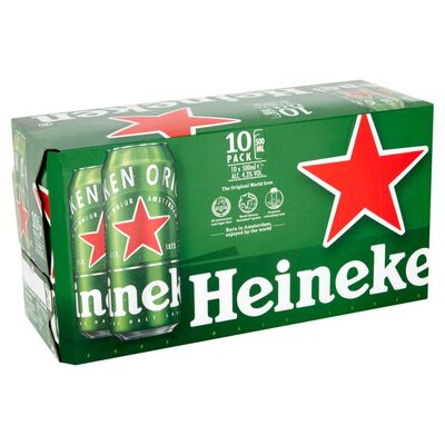 Heineken Lager Can Pack 10 x 500ml