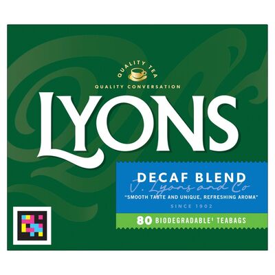 Lyons Decaf Blend Tea 80 Bags 230g