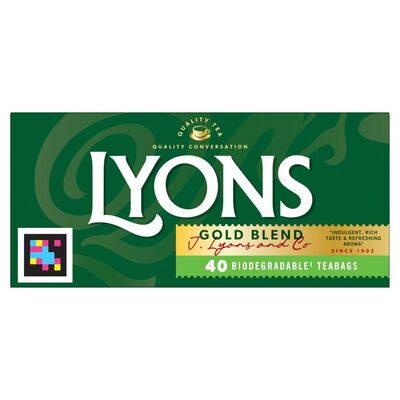 Lyons Gold Blend Tea 40's Pack 116g