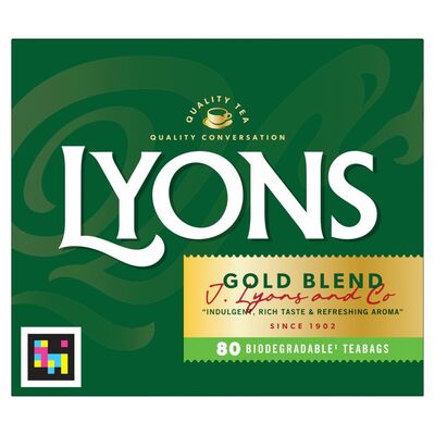 Lyons Gold Blend Tea 80 Bags 232g