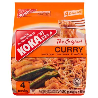 Koka Original Curry Noodles 4 Pack 85g