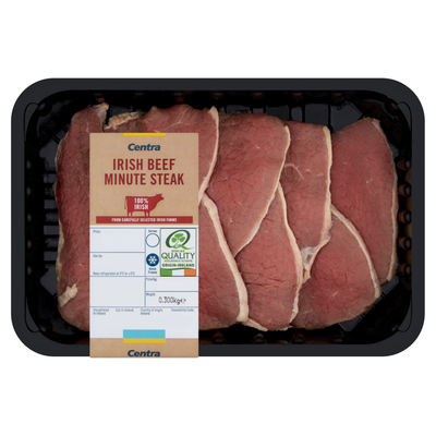Centra Fresh Irish Minute Steak 300g