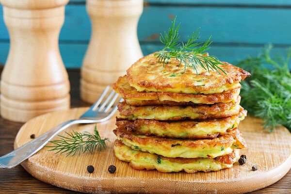 Courgette fritters Courgette fritters